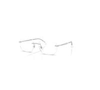Ray-Ban Eyeglasses Unisex Rb3768v Optics - Silver Frame Clear Lenses Polarized 56-17