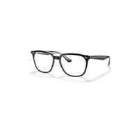 Ray-Ban Eyeglasses Unisex Rb4362 Optics - Black Frame Clear Lenses Polarized 53-18