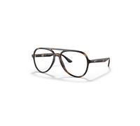 Ray-Ban Eyeglasses Unisex Rb4376v Optics - Havana Frame Clear Lenses Polarized 57-16