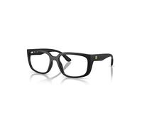 Ray-Ban Eyeglasses Unisex Rb4443vm Optics Scuderia Ferrari Collection - Matte Black Frame Clear Lenses Polarized 55-19