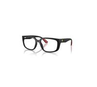 Ray-Ban Eyeglasses Unisex Rb4443vm Optics Scuderia Ferrari Collection - Matte Black Frame Clear Lenses Polarized 55-19