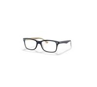 Ray-Ban Eyeglasses Unisex Rb5228 Optics - Blue Frame Clear Lenses Polarized 50-17