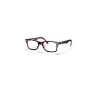 Ray-Ban Eyeglasses Unisex Rb5228 Optics - Brown Frame Clear Lenses 50-17