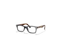 Ray-Ban Eyeglasses Unisex Rb5228 Optics - Tortoise Frame Clear Lenses 55-17