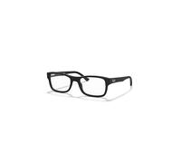 Ray-Ban Eyeglasses Unisex Rb5268 Optics - Black Frame Clear Lenses 55-18