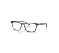 Ray-Ban Eyeglasses Unisex Rb5279 Optics - Striped Blue Frame Clear Lenses Polarized 53-18