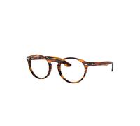 Ray-Ban Eyeglasses Unisex Rb5283 Optics - Tortoise Frame Clear Lenses 49-21