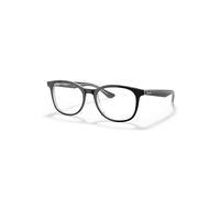Ray-Ban Eyeglasses Unisex Rb5356 Optics - Black Frame Clear Lenses Polarized 52-19