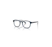 Ray-Ban Eyeglasses Unisex Rb5417 Optics - Blue On Transparent Blue Frame Clear Lenses Polarized 52-19