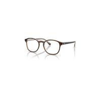 Ray-Ban Eyeglasses Unisex Rb5417 Optics - Brown On Transparent Light Brown Frame Clear Lenses Polarized 52-19