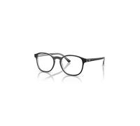 Ray-Ban Eyeglasses Unisex Rb5417 Optics - Dark Grey On Transparent Grey Frame Clear Lenses Polarized 52-19