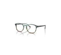 Ray-Ban Eyeglasses Unisex Rb5417 Optics - Striped Blue & Green Frame Clear Lenses Polarized 52-19