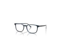 Ray-Ban Eyeglasses Unisex Rb5418 Optics - Blue On Transparent Blue Frame Clear Lenses Polarized 54-19