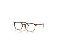 Ray-Ban Eyeglasses Unisex Rb5418 Optics - Striped Brown & Green Frame Clear Lenses Polarized 56-19