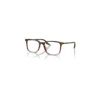 Ray-Ban Eyeglasses Unisex Rb5421 Optics - Striped Brown & Red Frame Clear Lenses Polarized 53-19