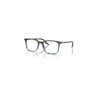 Ray-Ban Eyeglasses Unisex Rb5421 Optics - Striped Grey & Blue Frame Clear Lenses Polarized 53-19