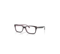 Ray-Ban Eyeglasses Unisex Rb5428 Optics - Brown On Pink Frame Clear Lenses Polarized 50-17