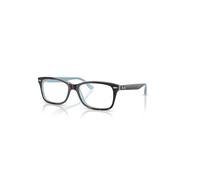 Ray-Ban Eyeglasses Unisex Rb5428 Optics - Havana On Light Blue Frame Clear Lenses Polarized 53-17