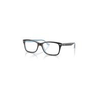 Ray-Ban Eyeglasses Unisex Rb5428 Optics - Havana On Light Blue Frame Clear Lenses Polarized 55-17