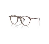 Ray-Ban Eyeglasses Unisex Rb5430 Optics - Striped Grey Frame Clear Lenses Polarized 51-21