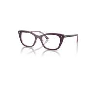 Ray-Ban Eyeglasses Unisex Rb5433 Optics - Violet On Transparent Pink Frame Clear Lenses Polarized 52-19
