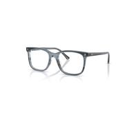 Ray-Ban Eyeglasses Unisex Rb5446 Optics - Striped Blue Frame Clear Lenses Polarized 51-19
