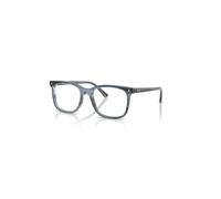 Ray-Ban Eyeglasses Unisex Rb5446 Optics - Striped Blue Frame Clear Lenses Polarized 53-19