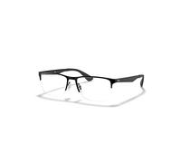Ray-Ban Eyeglasses Unisex Rb6335 Optics - Black Frame Clear Lenses Polarized 58-17