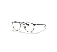 Ray-Ban Eyeglasses Unisex Rb6355 Optics - Gold Frame Clear Lenses Polarized 50-20