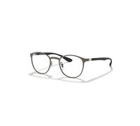 Ray-Ban Eyeglasses Unisex Rb6355 Optics - Gunmetal Frame Clear Lenses Polarized 52-20