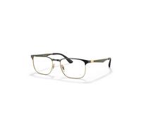 Ray-Ban Eyeglasses Unisex Rb6363 Optics - Gold Frame Clear Lenses Polarized 52-18