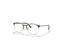 Ray-Ban Eyeglasses Unisex Rb6375 Optics - Gold Frame Clear Lenses Polarized 51-18