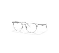 Ray-Ban Eyeglasses Unisex Rb6396 Optics - Silver Frame Clear Lenses Polarized 51-19