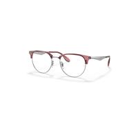 Ray-Ban Eyeglasses Unisex Rb6396 Optics - Silver Frame Clear Lenses Polarized 53-19