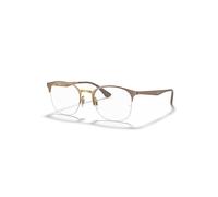 Ray-Ban Eyeglasses Unisex Rb6422 Optics - Light Brown Frame Clear Lenses Polarized 49-19