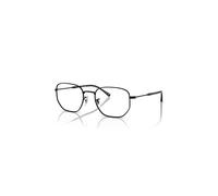 Ray-Ban Eyeglasses Unisex Rb6496 Optics - Black Frame Clear Lenses Polarized 53-20