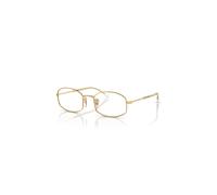 Ray - Ban Unisex RX6510 2500 Optical frames Metal Gold Transparent Pillow Normal