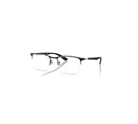 Ray-Ban Eyeglasses Unisex Rb6513 Optics - Matte Black Frame Clear Lenses Polarized 55-20