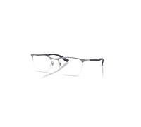 Ray-Ban Eyeglasses Unisex Rb6513 Optics - Matte Dark Blue Frame Clear Lenses Polarized 55-20
