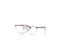 Ray-Ban Eyeglasses Unisex Rb6513 Optics - Sand Red Frame Clear Lenses Polarized 53-20
