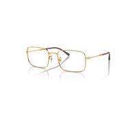 Ray-Ban Eyeglasses Unisex Rb6520 Optics - Arista Gold Frame Clear Lenses Polarized 53-20