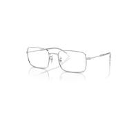 Ray-Ban Eyeglasses Unisex Rb6520 Optics - Silver Frame Clear Lenses Polarized 53-20