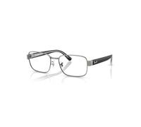 Ray-Ban Eyeglasses Unisex Rb6529 Optics - Black On Transparent Frame Clear Lenses Polarized 56-18
