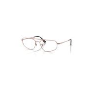 Ray-Ban Eyeglasses Unisex Rb6550 Optics - Copper Frame Clear Lenses Polarized 54-16