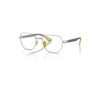 Ray-Ban Eyeglasses Unisex Rb6594m Optics Scuderia Ferrari Collection - Grey Frame Clear Lenses Polarized 54-20