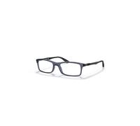 Ray-Ban Eyeglasses Unisex Rb7017 Optics - Black Frame Clear Lenses Polarized 54-17
