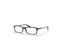 Ray-Ban Eyeglasses Unisex Rb7017 Optics - Black On Green Frame Clear Lenses 54-17