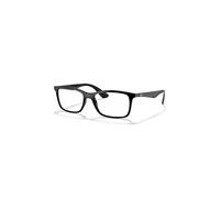 Ray-Ban Eyeglasses Unisex Rb7047 Optics - Black Frame Clear Lenses Polarized 56-17