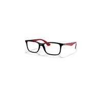Ray-Ban Eyeglasses Unisex Rb7047 Optics - Red Frame Clear Lenses Polarized 54-17