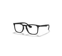 Ray-Ban Eyeglasses Unisex Rb7074 Optics - Black Frame Clear Lenses Polarized 50-18